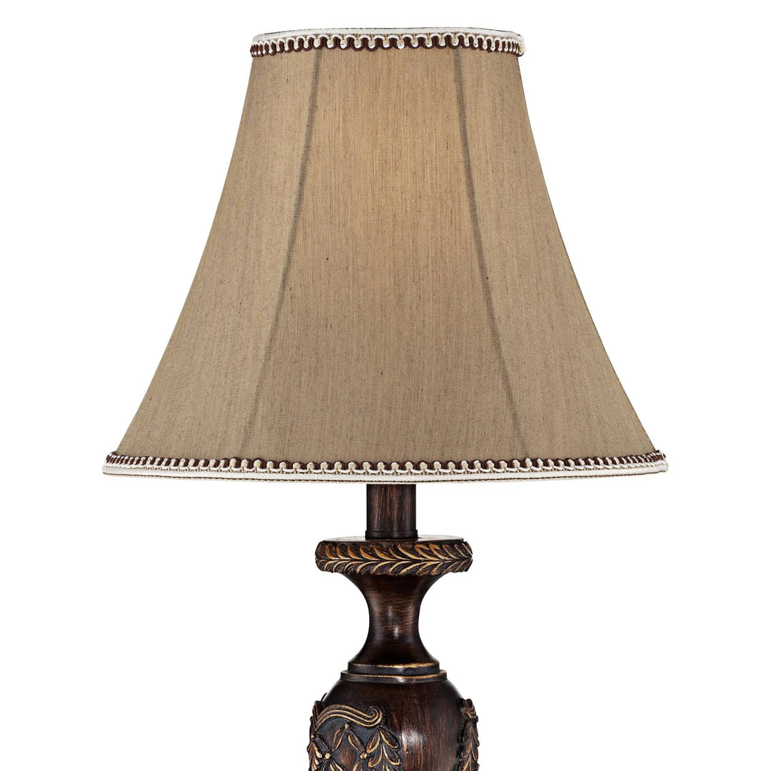 Shaylee 23 1/2" High Table Lamp Bronze Brown Candlestick Cottage