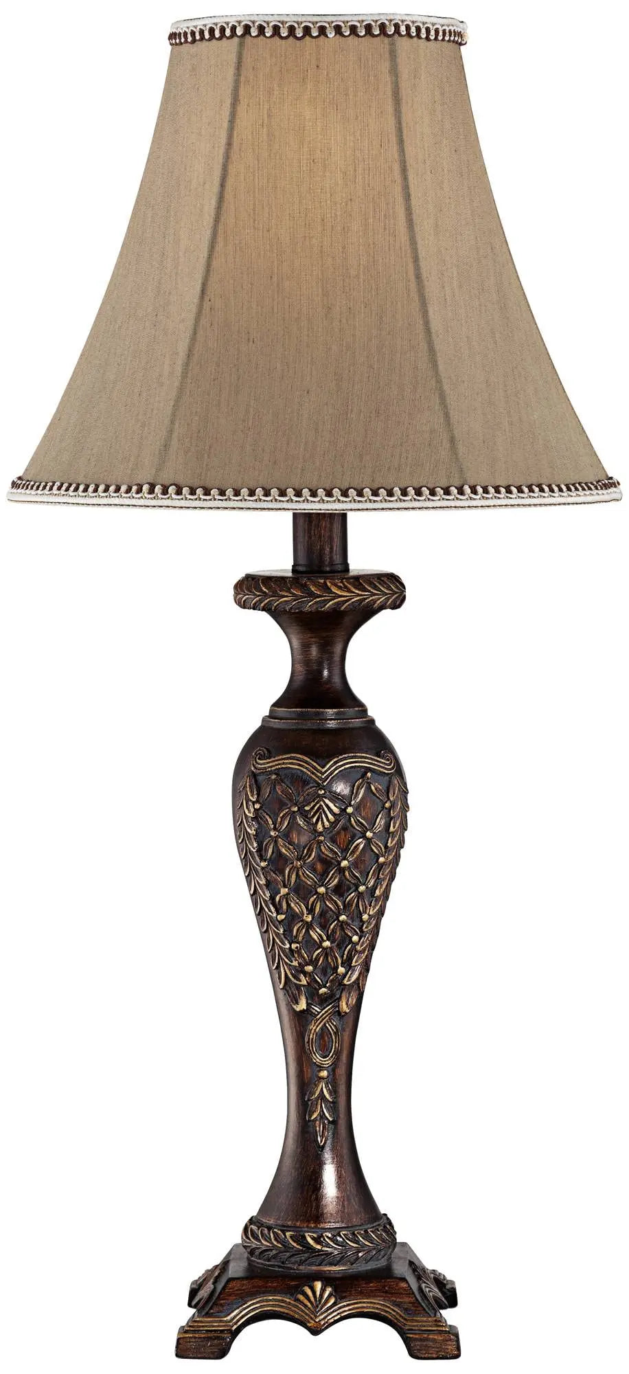 Shaylee 23 1/2" High Table Lamp Bronze Brown Candlestick Cottage