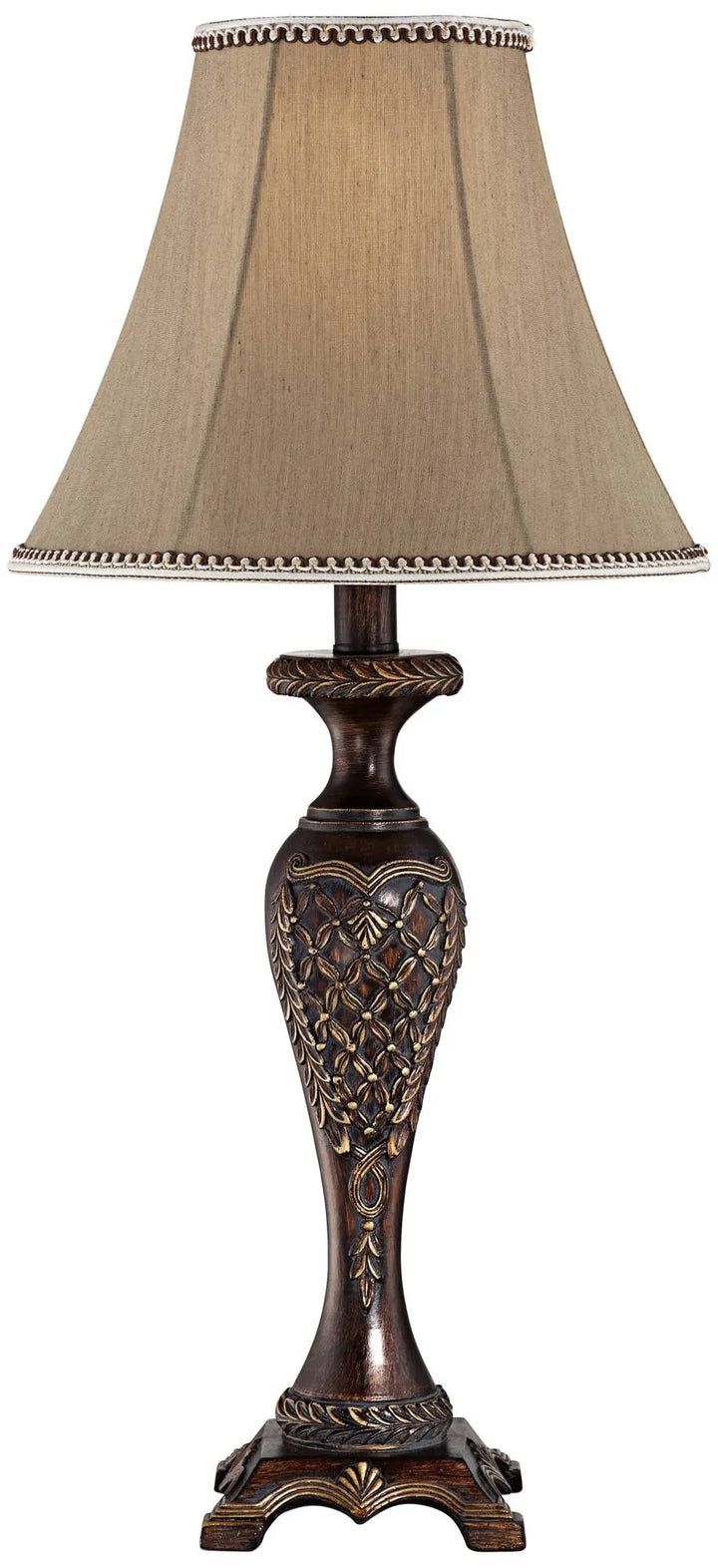 Shaylee 23 1/2" High Table Lamp Bronze Brown Candlestick Cottage