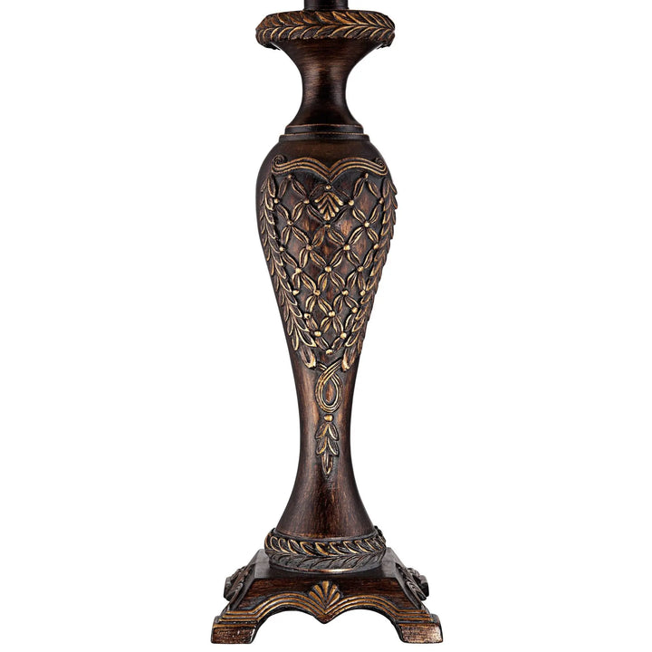 Shaylee 23 1/2" High Table Lamp Bronze Brown Candlestick Cottage