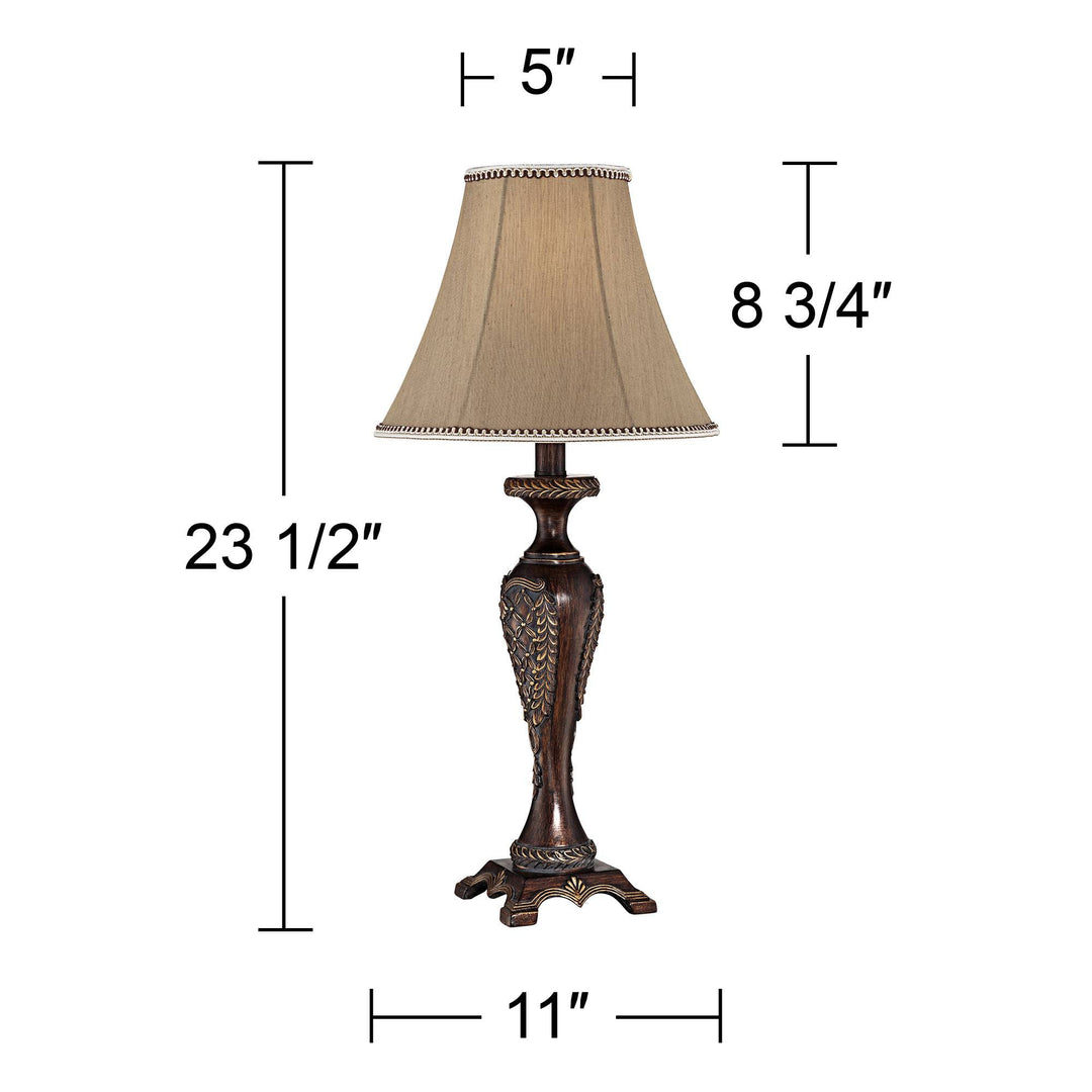 Shaylee Table Lamp, 23 1/2", Bronze Candlestick Cottage Style 