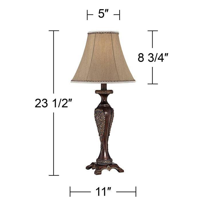 Shaylee Table Lamp, 23 1/2", Bronze Candlestick Cottage Style 