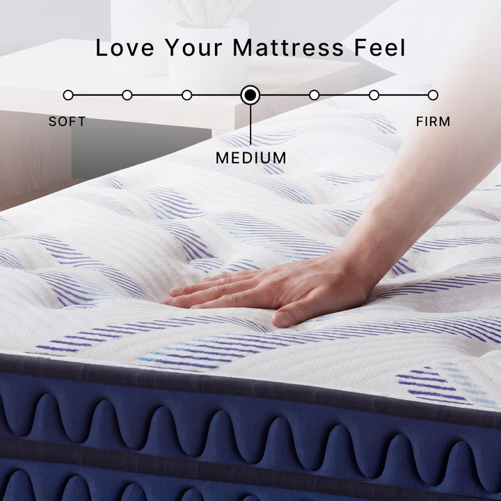 Signature Design by Ashley 12 Inch Hybrid Mattress Queen 
