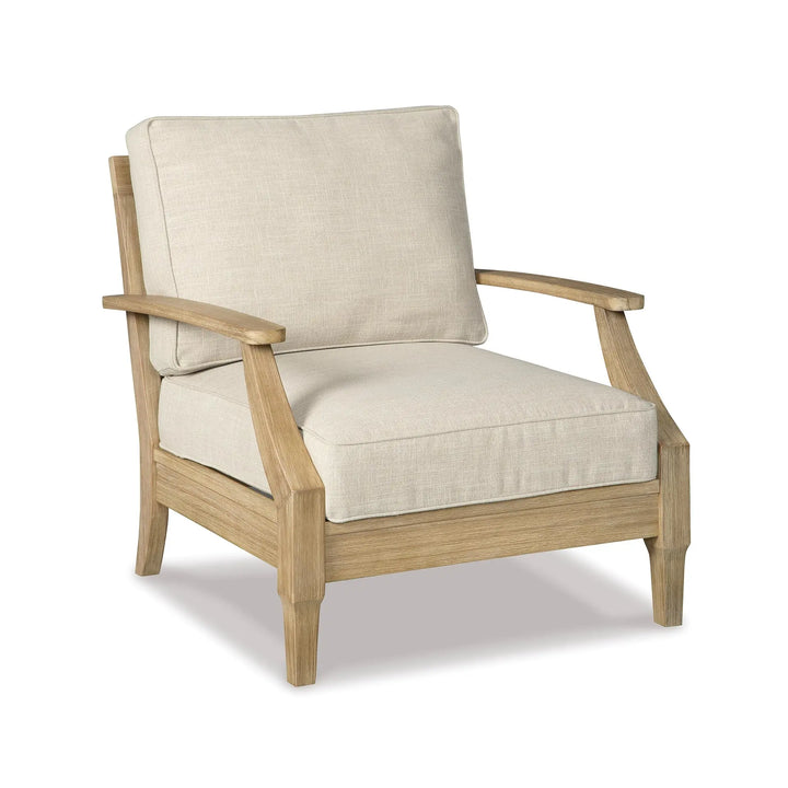 Signature Design by Ashley Clare View 1-Piece Outdoor Lounge Chair, Beige