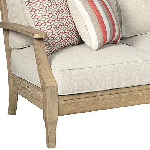 Signature Design by Ashley Clare View Coastal Outdoor Sofa - Beige 