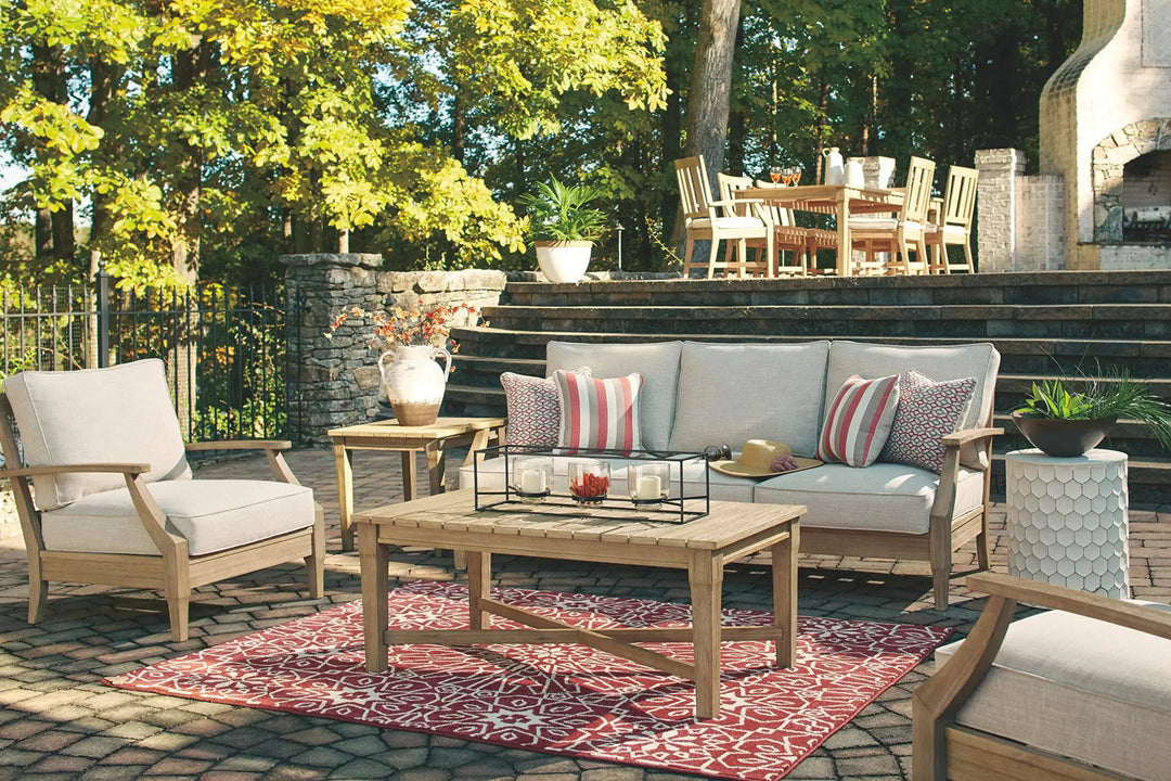 Signature Design by Ashley Clare View Coastal Outdoor Sofa - Beige 