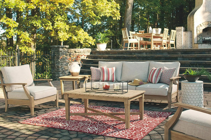 Signature Design by Ashley Clare View Coastal Outdoor Sofa - Beige 