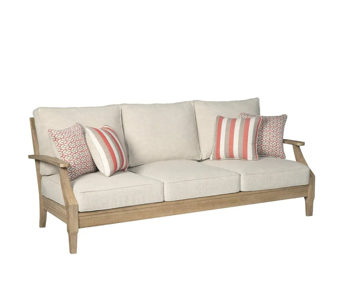 Signature Design by Ashley Clare View Coastal Outdoor Sofa - Beige 