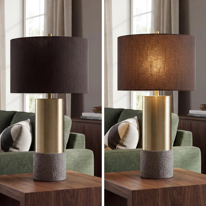 Signature Design by Ashley Jacek Contemporary Table Lamp, Set of 2, Gold