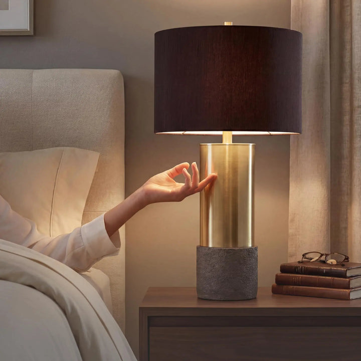Signature Design by Ashley Jacek Contemporary Table Lamp, Set of 2, Gold