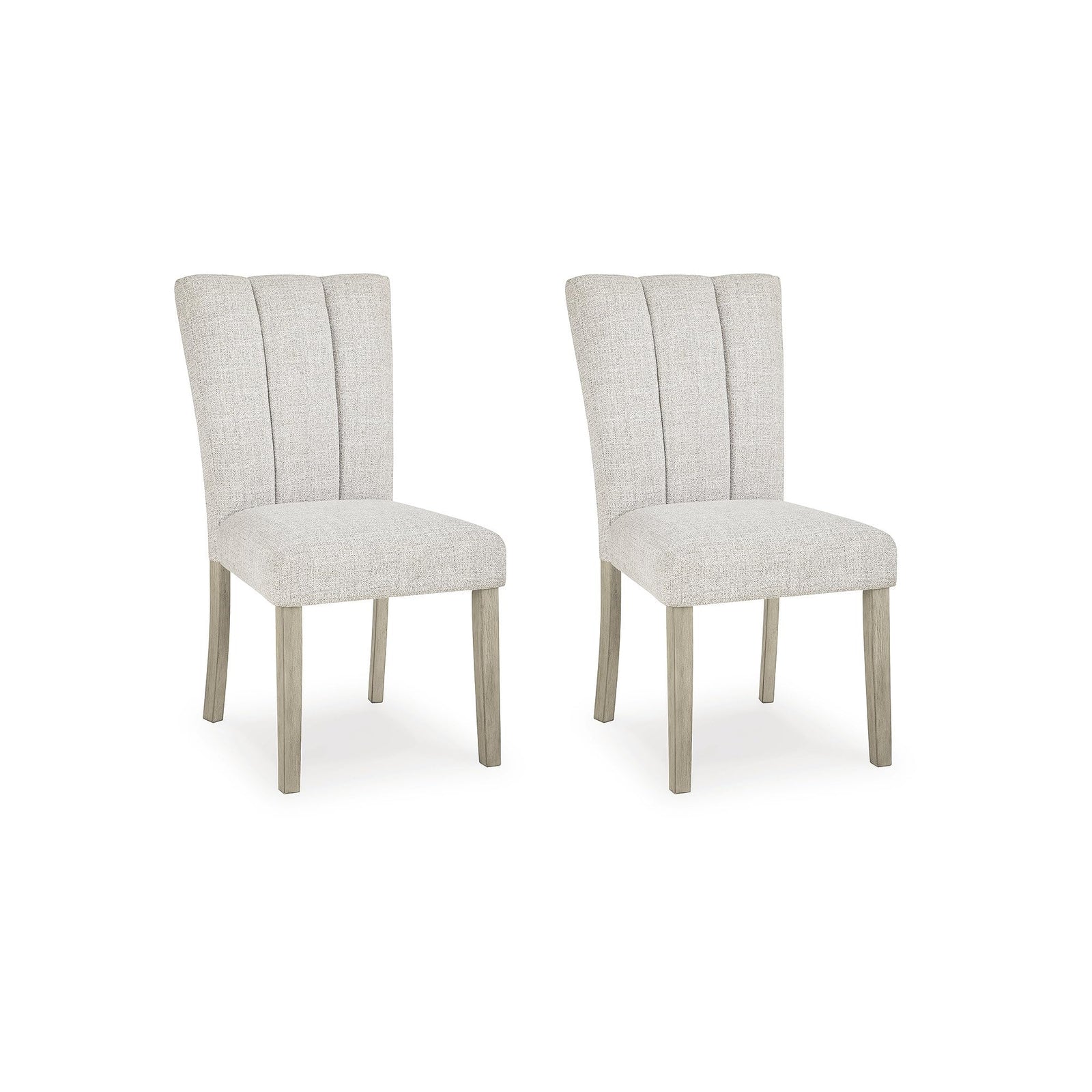 Signature Design by Ashley Upholstered Dining Chairs Set of 2, Bisque 