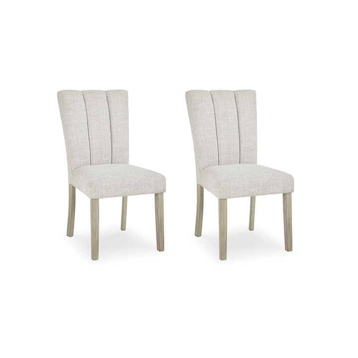 Signature Design by Ashley Upholstered Dining Chairs Set of 2, Bisque 
