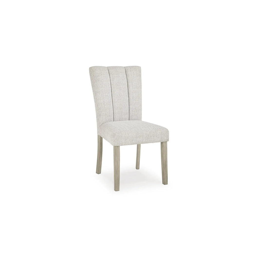 Signature Design by Ashley Upholstered Dining Chairs Set of 2, Bisque 