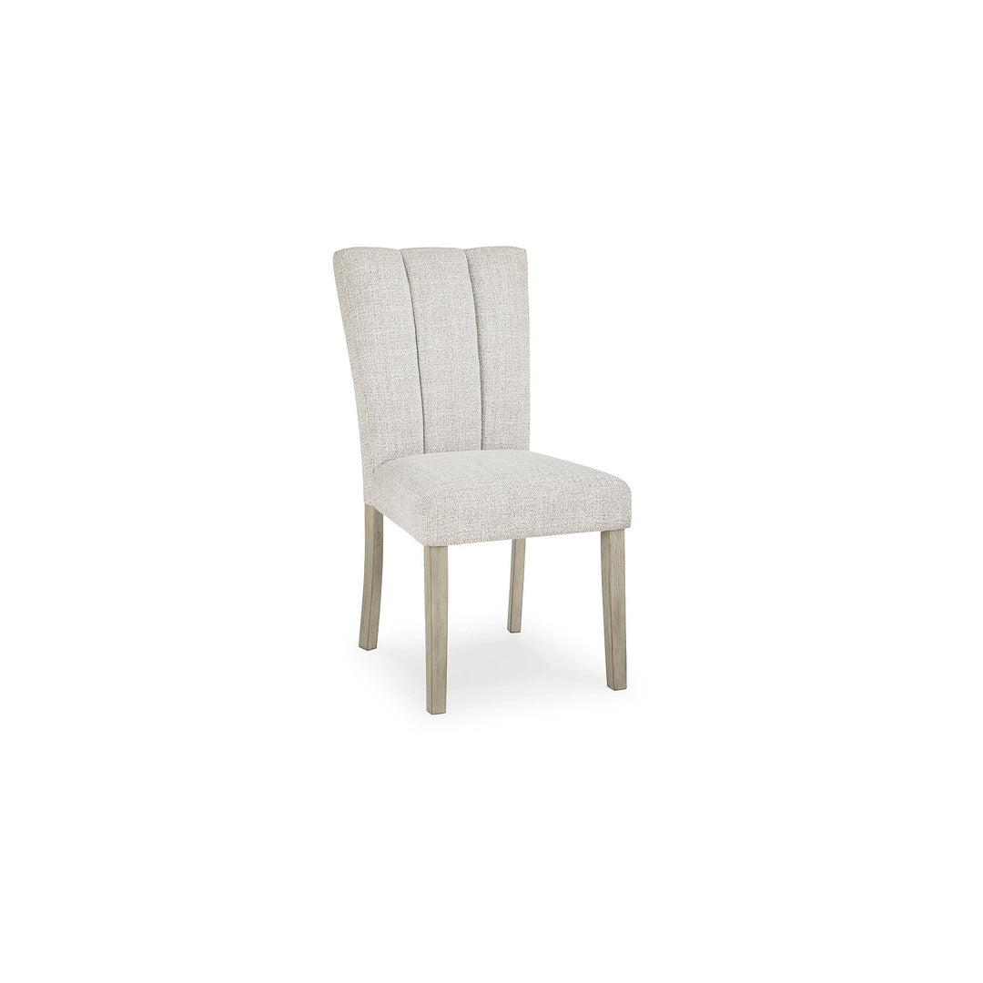 Signature Design by Ashley Upholstered Dining Chairs Set of 2, Bisque 