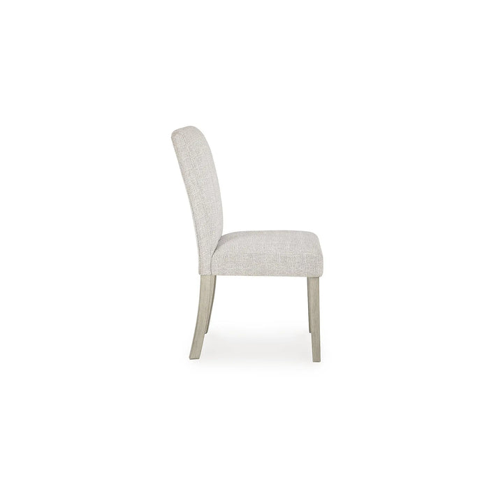 Signature Design by Ashley Upholstered Dining Chairs Set of 2, Bisque 