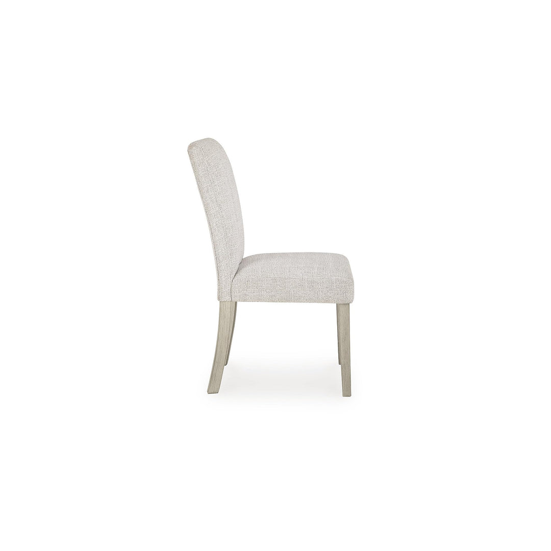 Signature Design by Ashley Upholstered Dining Chairs Set of 2, Bisque 