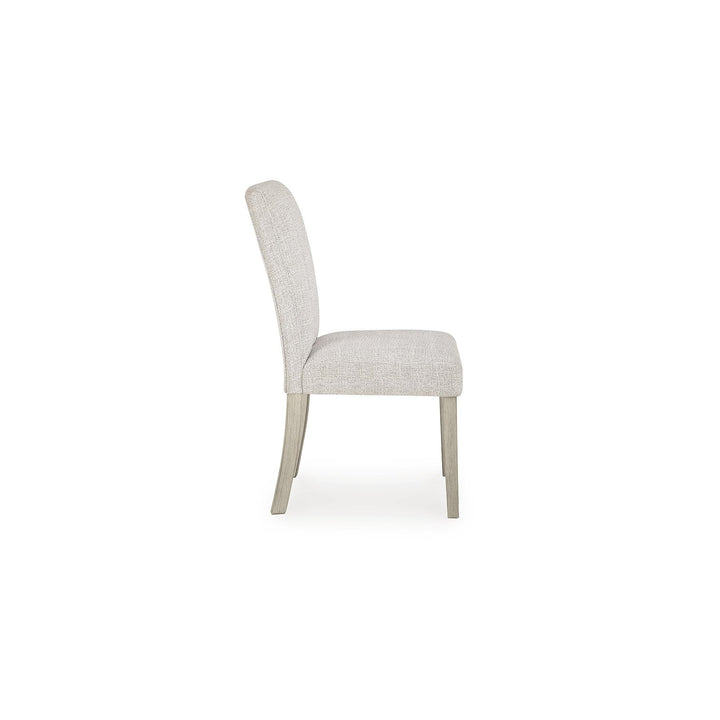 Signature Design by Ashley Upholstered Dining Chairs Set of 2, Bisque 