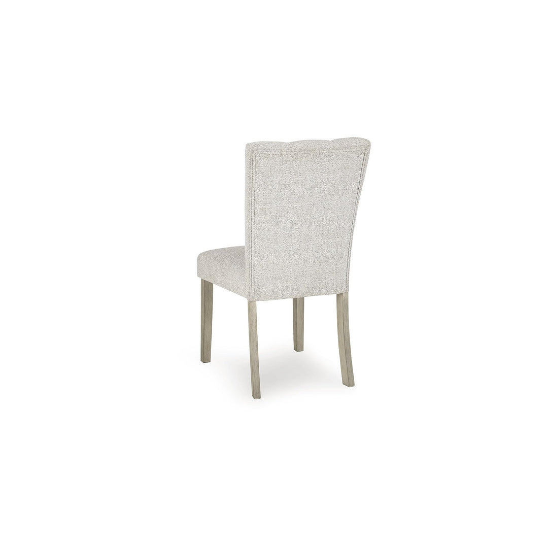 Signature Design by Ashley Upholstered Dining Chairs Set of 2, Bisque 