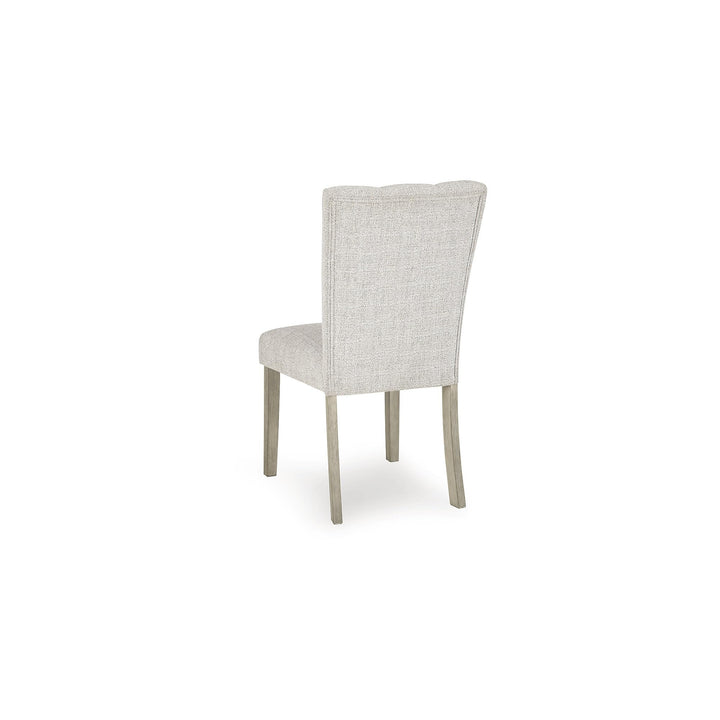 Signature Design by Ashley Upholstered Dining Chairs Set of 2, Bisque 