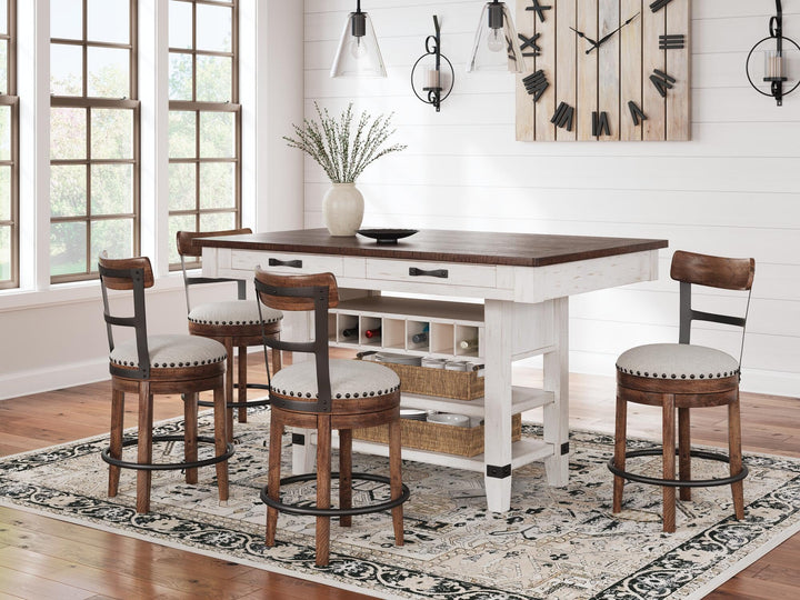 Signature Design by Ashley Valebeck Counter Height Bar Stool, Brown 