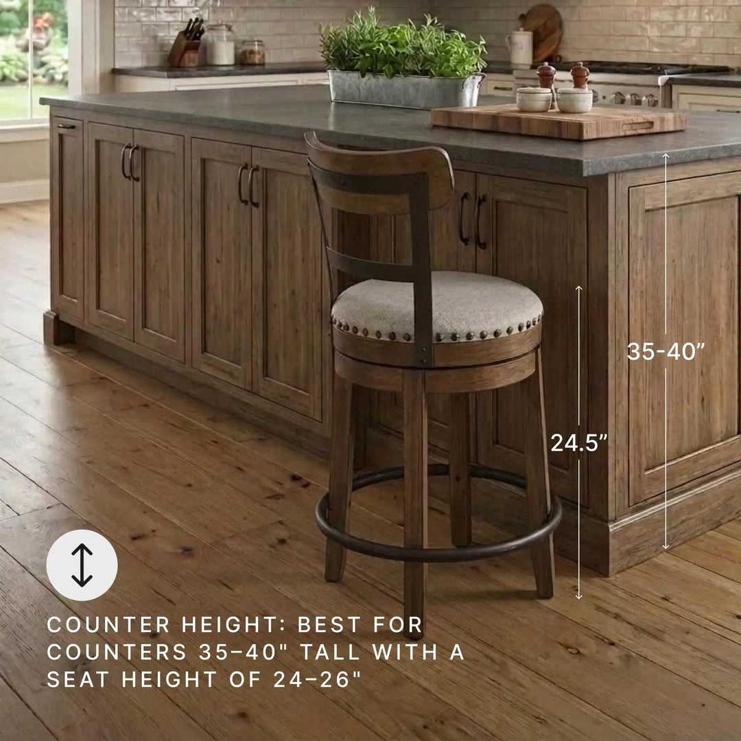 Signature Design by Ashley Valebeck Counter Height Bar Stool, Brown 