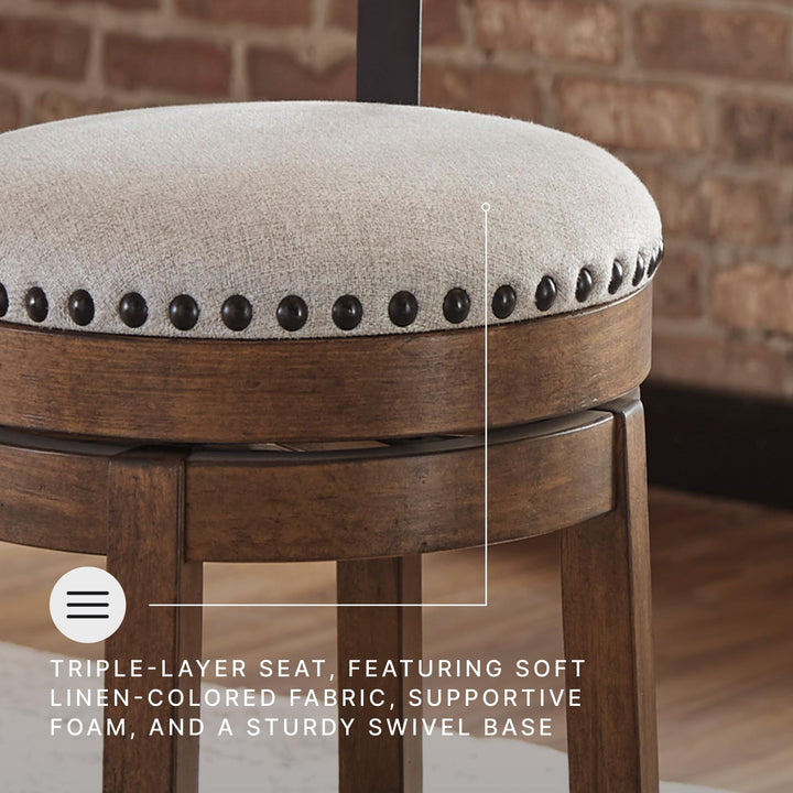 Signature Design by Ashley Valebeck Counter Height Bar Stool, Brown 