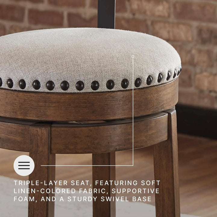 Signature Design by Ashley Valebeck Counter Height Bar Stool, Brown 