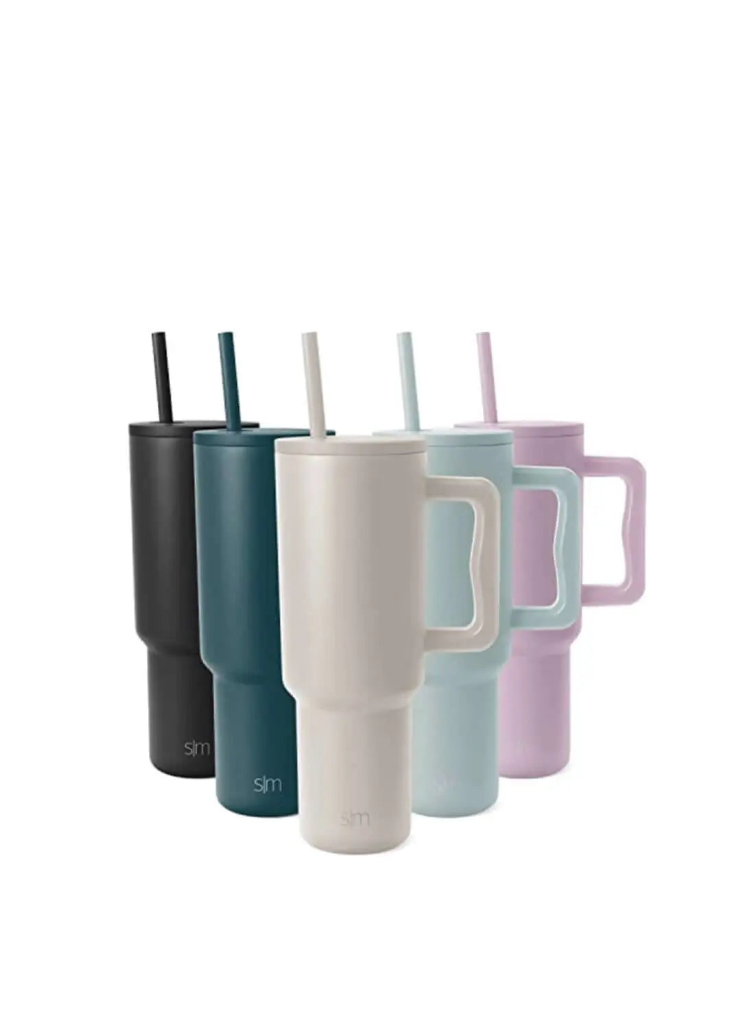 Simple Modern Tumbler with Handle and Straw Lid