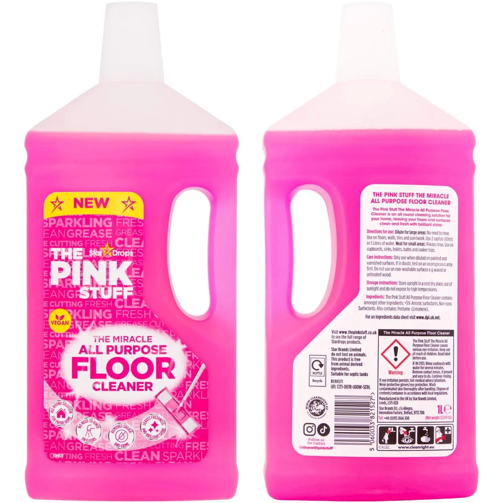 Stardrops - The Pink Stuff - The Miracle All Purpose Floor Cleaner 33.8fl oz 