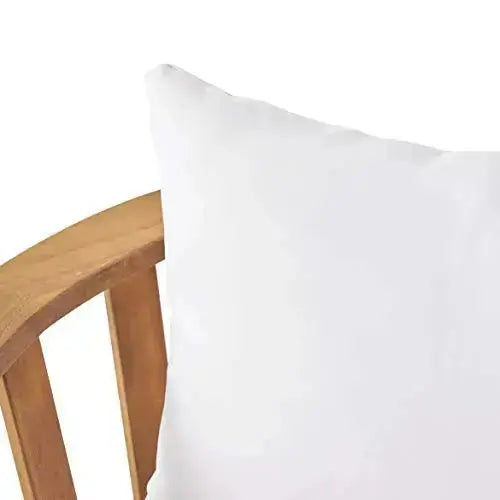 Christopher Knight Outdoor Chair with Cushions - White/Teak Finish