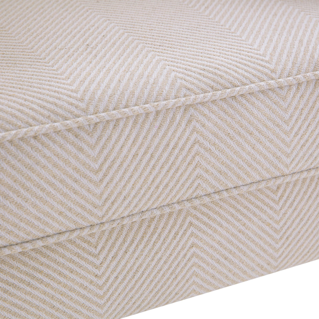 UIMO Printed Wingback Accent Chair, Tan with Lines 