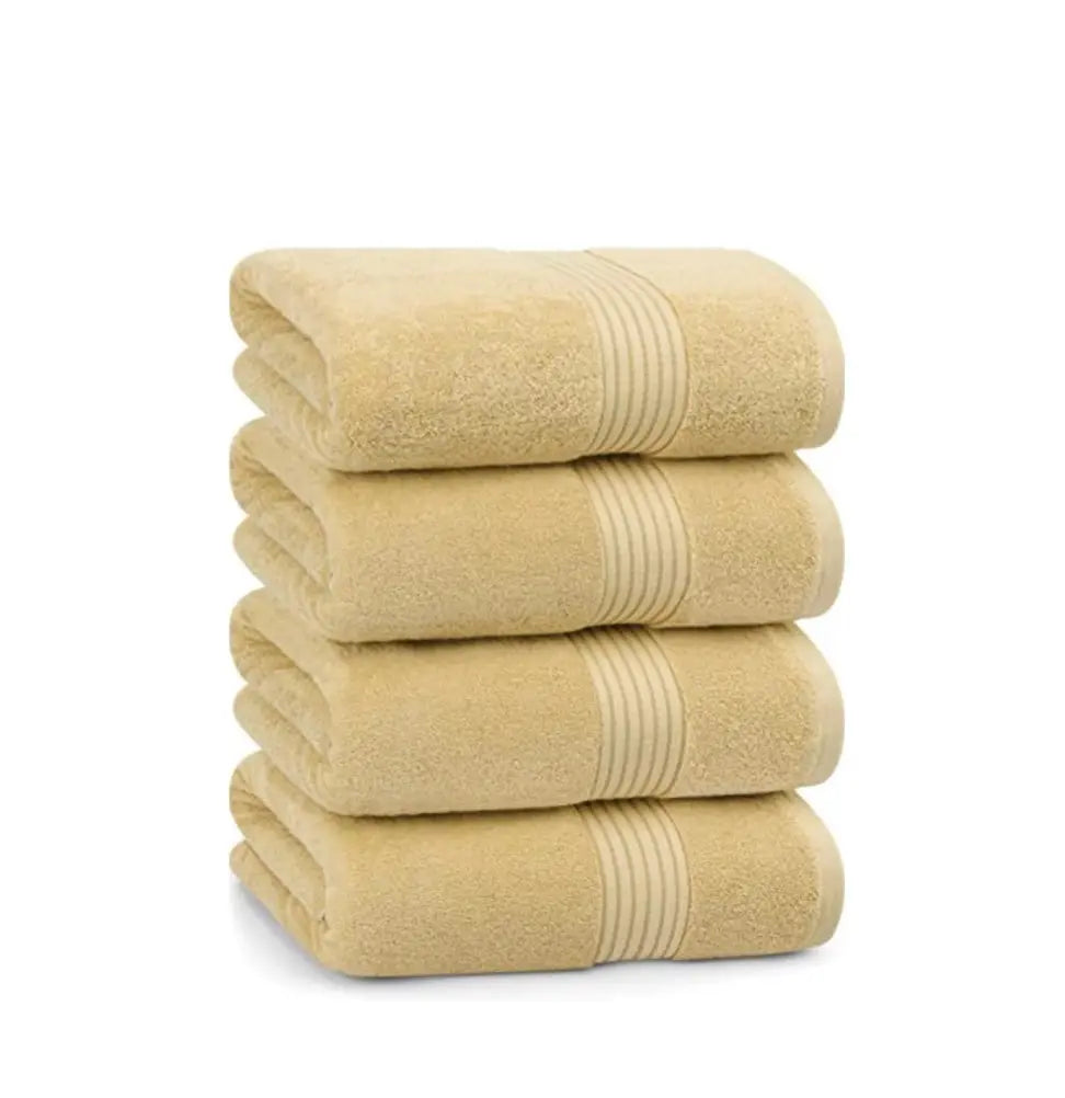 Utopia Bath Towels, Highly Absorbent Soft Towels, 12-PC Set - Beige 