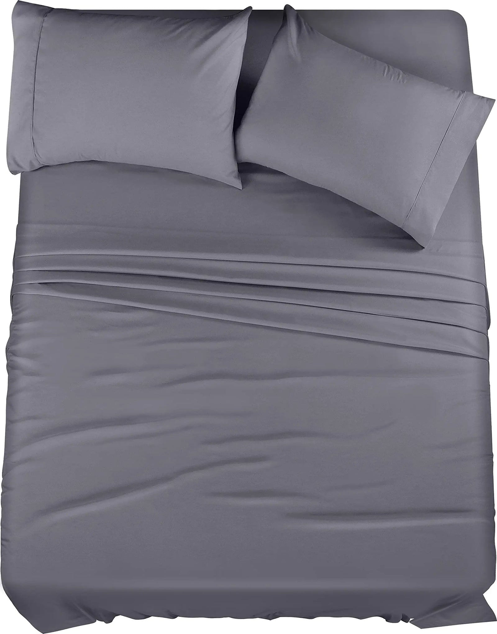 Utopia Bedding Queen Bed Sheets Set - 4 Piece Bedding - Brushed Microfiber - Shrinkage and Fade Resistant - Easy Care (Queen, Grey) 