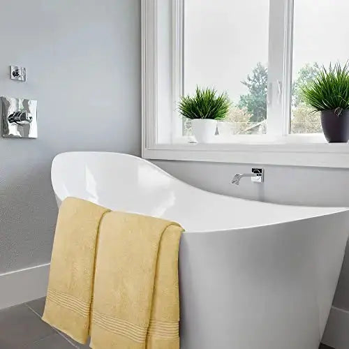 Utopia Bath Towels, Highly Absorbent Soft Towels, 12-PC Set - Beige 