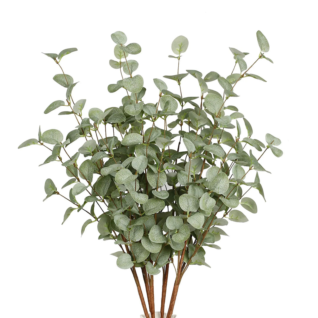 VGIA Eucalyptus Stems, Set of 6, 27 Inch, Silk Greenery