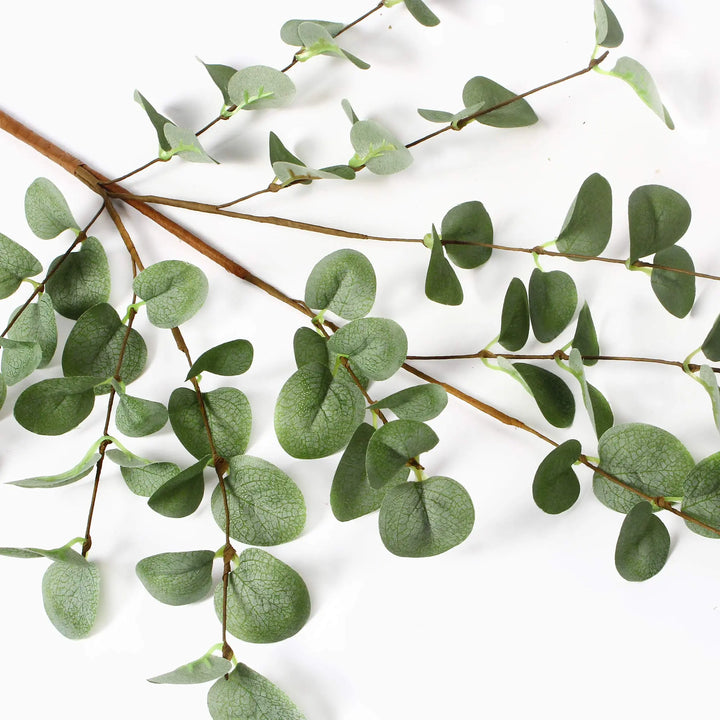 VGIA Eucalyptus Stems, Set of 6, 27 Inch, Silk Greenery