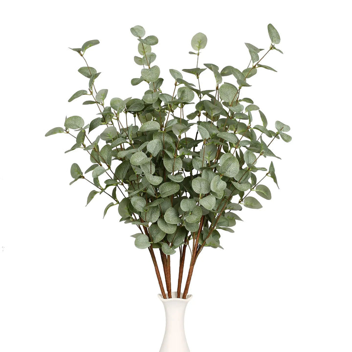 VGIA Eucalyptus Stems, Set of 6, 27 Inch, Silk Greenery