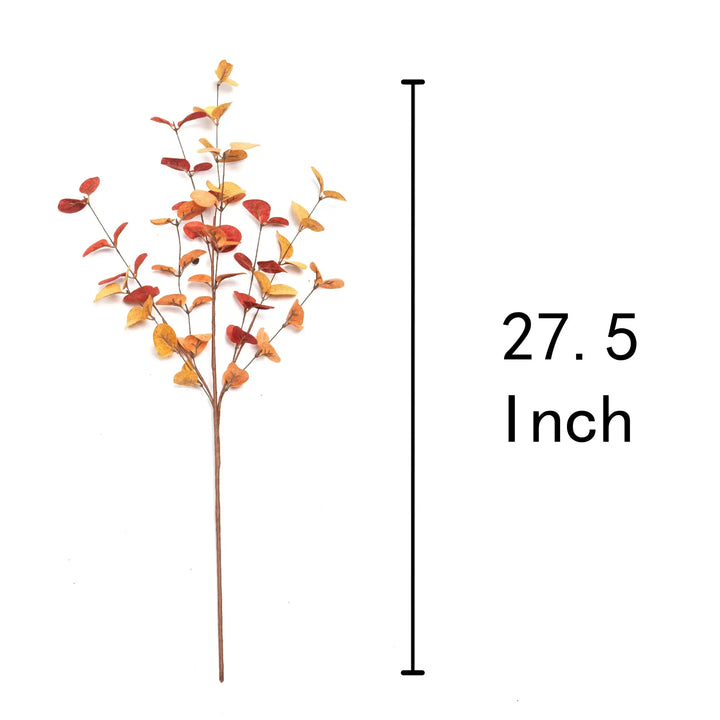 VGIA 6 Pcs Artificial Eucalyptus Stems, Fall Decorations, Autumn Leaves