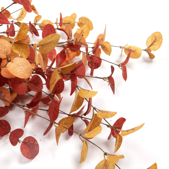 VGIA 6 Pcs Artificial Eucalyptus Stems, Fall Decorations, Autumn Leaves