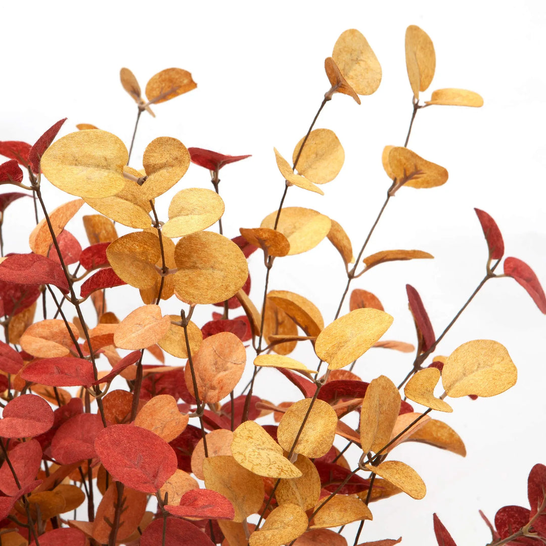 VGIA 6 Pcs Artificial Eucalyptus Stems, Fall Decorations, Autumn Leaves