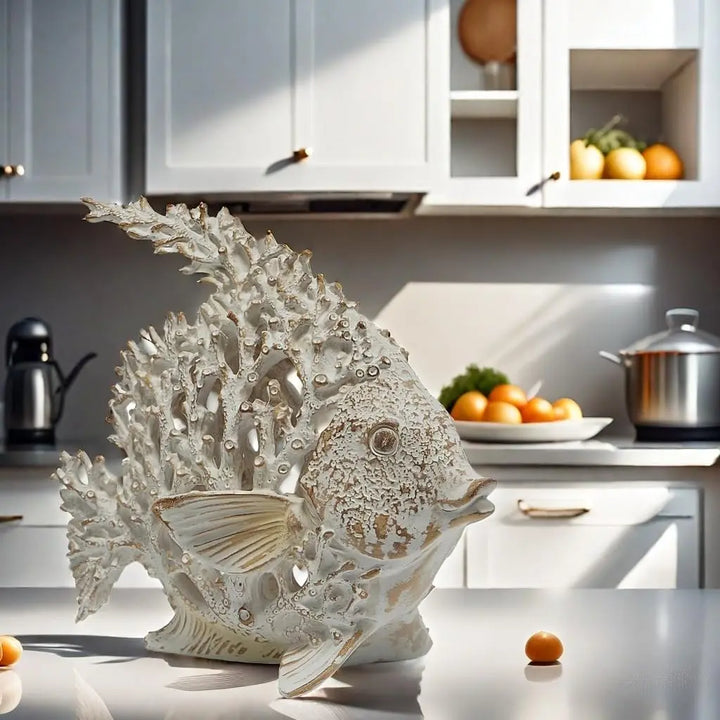 VVGIFTS Beach Coastal Coral Reef Angelfish Decor