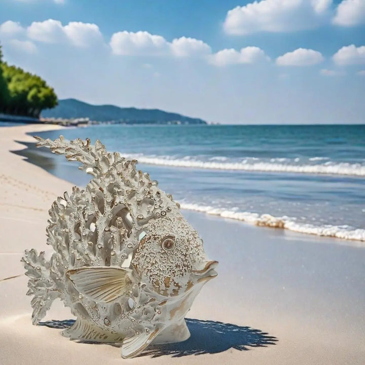 VVGIFTS Beach Coastal Coral Reef Angelfish Decor