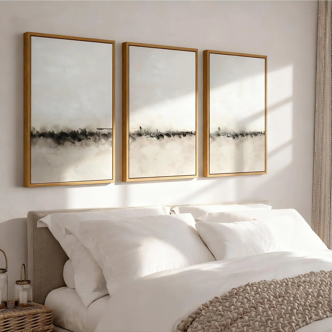 Vaskuro Extra Large Handmade Painting Abstract Art, Earthy Beige Decor