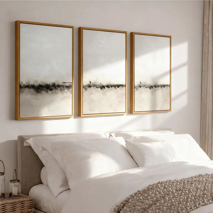 Vaskuro Extra Large Handmade Painting Abstract Art, Earthy Beige Decor