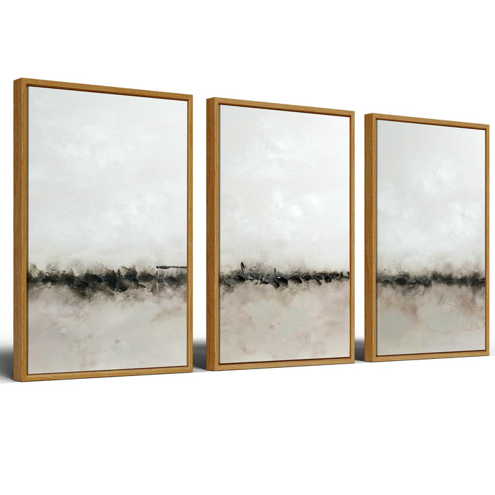 Vaskuro Extra Large Handmade Painting Abstract Art, Earthy Beige Decor 