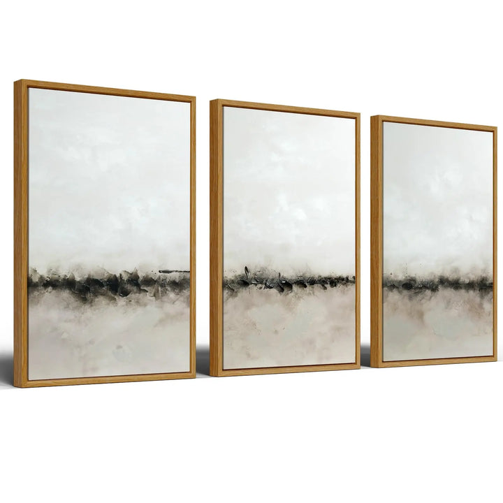 Vaskuro Extra Large Handmade Painting Abstract Art, Earthy Beige Decor
