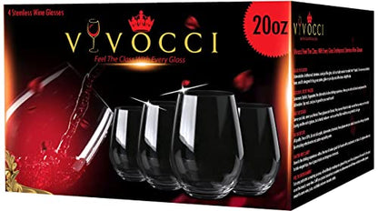 Vivocci Unbreakable Wine Glasses