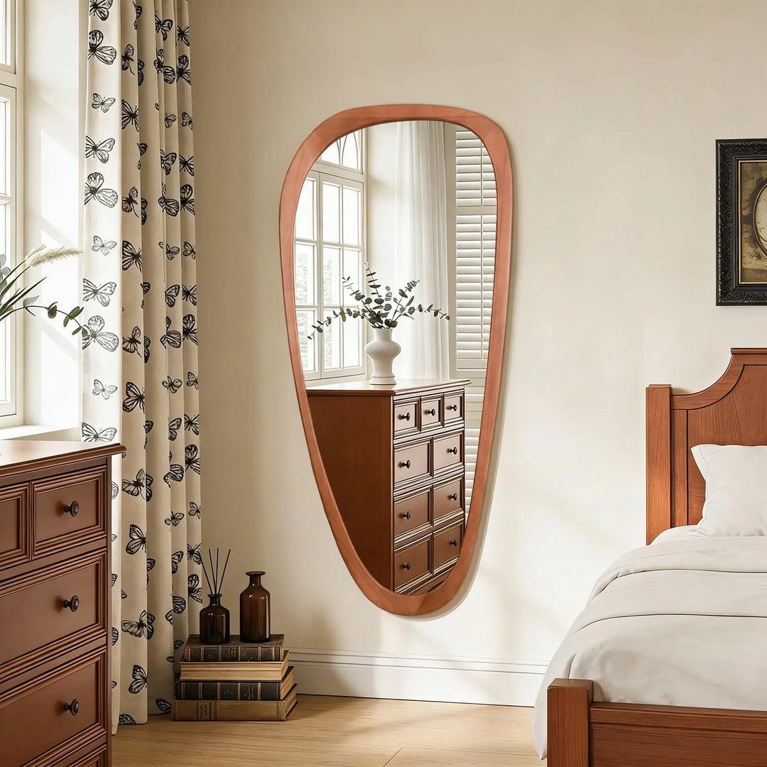 WallBeyond Asymmetrical Mirror, Irregular Full Length, 48" H x 22" W