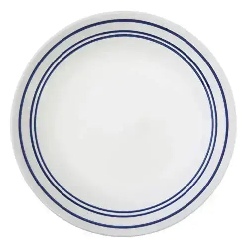 Corelle Dinnerware Set, Chip Resistant Classic Café, 18-Piece, Serves 6 - Blue/White