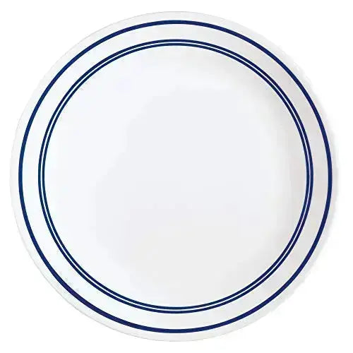 Corelle Dinnerware Set, Chip Resistant Classic Café, 18-Piece, Serves 6 - Blue/White